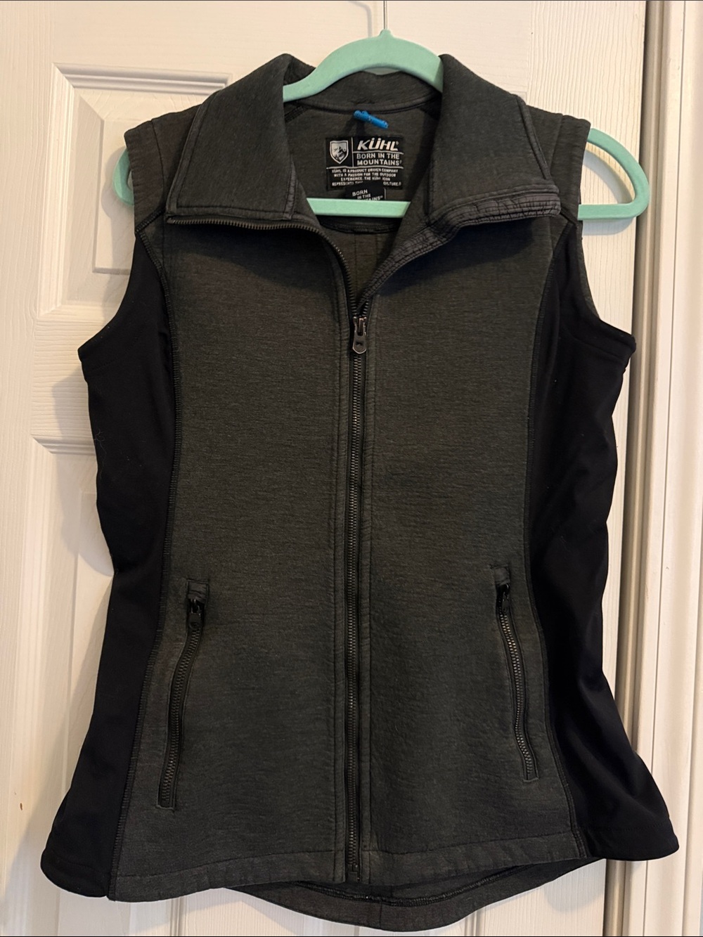 Women's Kuhl Black & Charcoal Zip-Front Vest